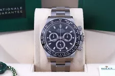 Rolex Unworn Daytona Black Dial Ceramic Bezel Box/Card 116500LN Discontinued