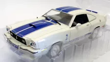 Greenlight 1/18 Scale 5D098 - 1976 Ford Mustang Cobra II - White/Blue