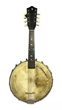 1920's Antique BANJO MANDOLIN Old 8 STRING Guitar INSTRUMENT In ORIGINAL CASE