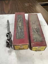 ONE (1), NOS Vtg Irwin 17/16” 62-T Mainbor Auger Drill Bit Tapered Shank 9” #RD