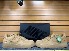 Nike Air Force 1 Low SP Supreme Wheat Flax DN1555-200 - Men's Size 10