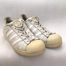 Adidas Original Shoes Mens Size 6 Beige Superstar Casual Athletic Sneakers