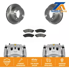 Rear Brake Caliper Rotor & Semi-Metallic Pad Kit For Ford F-250 Super Duty F-350 (For: Ford)