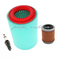 Air Filter Spark Plug for Yamaha Big Bear 400 YFM400F 4WD 2000-2012 Oil Filter (For: 2004 Yamaha Big Bear 400)