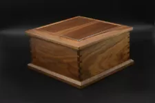 Dovetail box made in WALNUT jewelry trinket keepsake fine woodwork