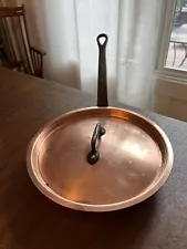 Bourgeat Copper #24 Saute Pan 2" x 10" With LID!