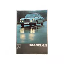 Mercedes 300-SEL 6.3-L OEM Dealers Sales Brochure Literature Specs Photos German (For: Mercedes-Benz 300SEL)