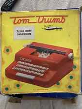 Vintage Tom Thumb Typewriter 1976 With Box Excellent Condition