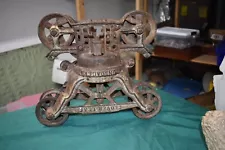 Antique 1903 F.E. Myers Cloverleaf Sur Lock Hay Trolley Barn Farm Carrier