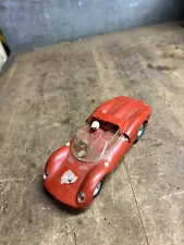 New ListingVintage Old Strombecker Red Ferrari Racecar Race Car Scale Slot Car Track Toy