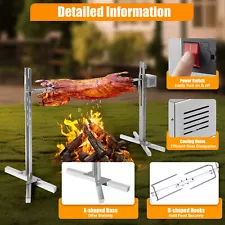 53"Heavy Duty Rotisserie Grill for Home,BBQ Grill Rotisserie Kit Up to 66lb Pig