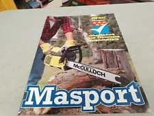 1994 MASPORT McCULLOCH CHAIN SAWS Original Sales Brochure DICK JOHNSON