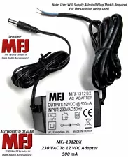 MFJ 1312DX - 230 VAC To 12 VDC At 500 MA, Power Most MFJ Devices With This