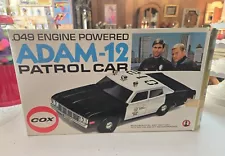 Adam 12 Patrol Car .049 Gas Engine Powered!! AMC Matador 1974 Cox. New In Box!!