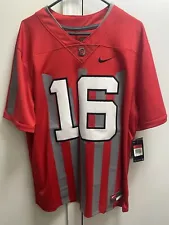 NEW NIKE OHIO STATE BUCKEYES 1916 THROWBACK FOOTBALL MUSIC CANNON FIRE JERSEY