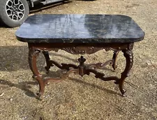 ROSEWOOD CARVED CONSOLE TABLE