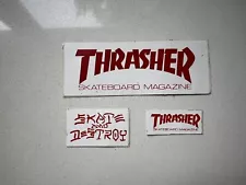 Vintage Thrasher Original Skateboard Magazine Stickers Decal Old School