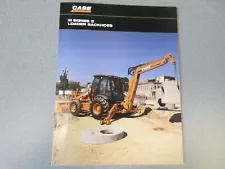 Case 580M Super M 590 Super Loader Backhoe Sales Brochure 12 Page Good Condition