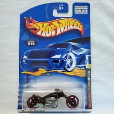 Hot Wheels #2 Skull and Crossbones Blast Lane Motorcycle 1:64 Scale For Sale