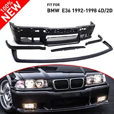 Fit 92-98 BMW E36 3Series M3 Style Replacement Front Bumper Body Kit