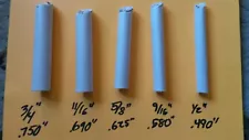 250 Civil War Musket 1/2" (.490") Paper Tubes for Reenactment Blanks