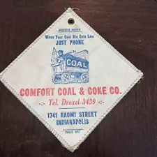 Vintage Asbestos Pot Holder Comfort Coal & coke Co. Indianapolis Indiana