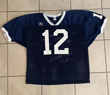 VTG Russell Penn State Football Jersey Men XL #12 Made USA Michael Robinson EUC