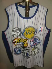 NBA Men's LARGE 8 PLAYER Multiple Teams Basketball Jersey (VERY RARE) Vintage