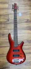 Ibanez SR305ERBM SR Series 5-String Electric Bass Guitar in Red W Bag