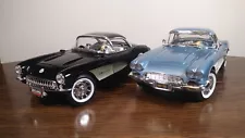 TWO 1/18 C1 Corvette Models OOAK 1957 Hard Top & 1961 Hard Top LOWE$T $TART BID!