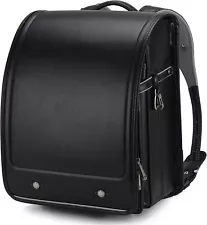 RANDOSERU Randsel Japanese Official School BACKPACK Bag Black Unisex New W/ Box