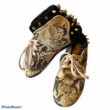 Melody Ehsani x Reebok Love Sneakers Snakeskin Spiked Women’s Sz 8 Boots Shoes