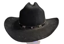 Bull Hide, Monte Carlo cow boy hat, Black, Size L