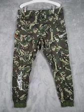 AAPE By A Bathing Ape Camouflage Cargo Pants Bape Camo Joggers Size Medium