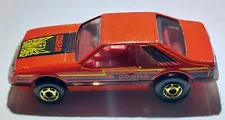 Vintage Hot Wheels 1979 Turbo Mustang Cobra HIGH Metallic Red Eith Red int HK