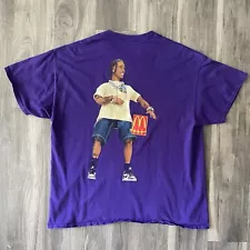 Travis Scott McDonald's T-Shirt Size L Purple Cactus Jack Rapper Rap Collab