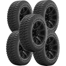 (QTY 5) 31x10.50R15 Goodyear Wrangler Authority A/T 109Q LRC Black Wall Tires