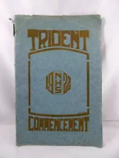 1922 Neptune High School NJ Trident Commencement Yearbook