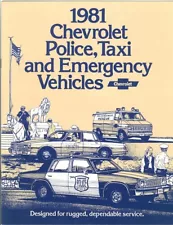 1981 Chevrolet Police Taxi Emergency Vehicles Impala Malibu Sales Brochure