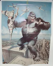 Vintage 1976 King Kong Movie Dynamite Magazine Insert 16.5" X 20.5" Poster