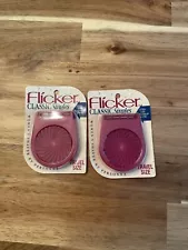 Vintage Flicker 2 Classic Single Razor Travel Size 1994 Nos Lot Of 2