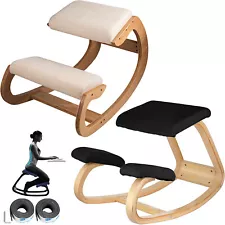 Ergonomic Kneeling Chair Bentwood/Steel Frame Long Working Adjustable