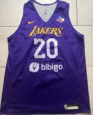 Nike NBA Harry Giles Lakers Player Issued Reversible Practice Jersey Size XLT