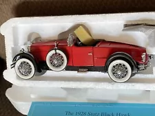 Franklin Mint 1928 Stutz Blackhawk Boattail Speedster 1:24 Original Box