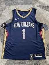 NIKE Zion Williamson Pelicans Icon Swingman Jersey Blue Men’s XL NWT