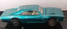 1968 Hot Wheels Redline USA Custom Dodge Charger Aqua Blue Green