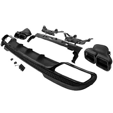 For Mercedes E Class W212 E63 2014-2015 Rear Diffuser E350 AMG Look+Exhaust Tips (For: More than one vehicle)