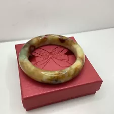 Light Brown Jade Bangle (F6) S#593