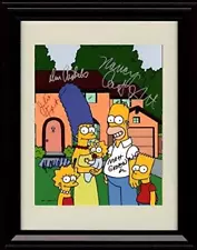 8x10 Framed Simpsons Autograph Promo Print - Cast Signed Family Portrait