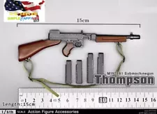 1/6 M1928A1 Thompson Submachine Tommy Gun Model for 12"Figure hoT Toys ❶USA❶